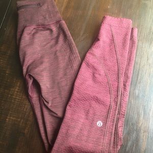 Maroon Lululemon Leggings